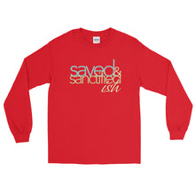 Load image into Gallery viewer, Saved and Sanctifiedish Long Sleeve Shirt