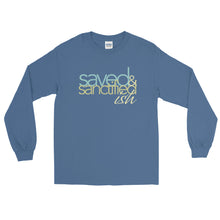 Load image into Gallery viewer, Saved and Sanctifiedish Long Sleeve Shirt
